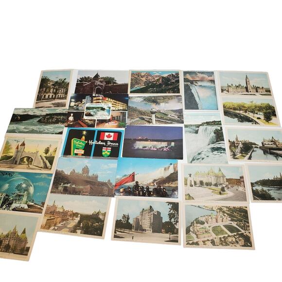 23 Canadian Postcards Vintage Lot Variety Ephemera - Picture 1 of 8